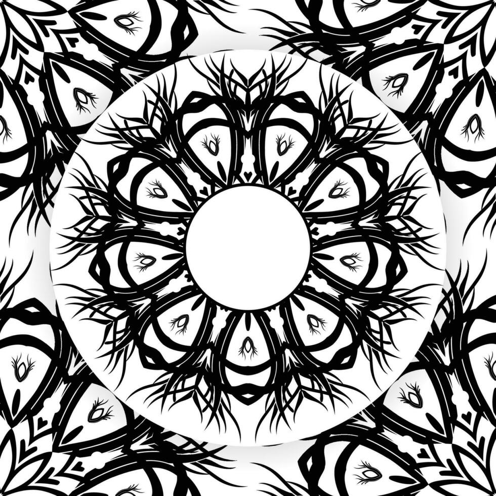 mandala coloring page design, Oriental pattern, vector illustration. Islam, Arabic, Indian, turkish, pakistan, chinese, mystic, ottoman motifs. Coloring book page mandala, kdp Interior
