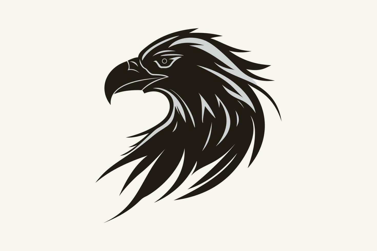 Eagle Head Mascot Vector Logo Template