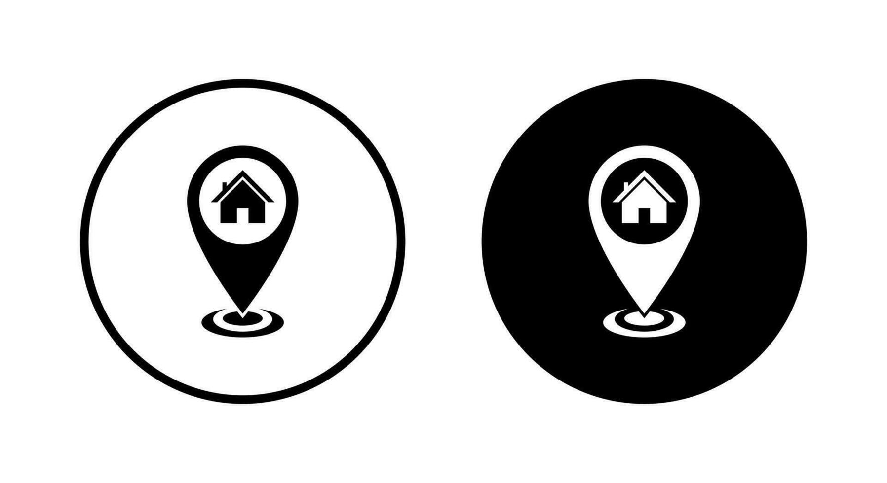 House location icon vector. Home address symbol concept vector