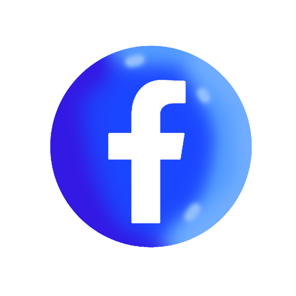 Facebook logo icon isolated on transparant background png