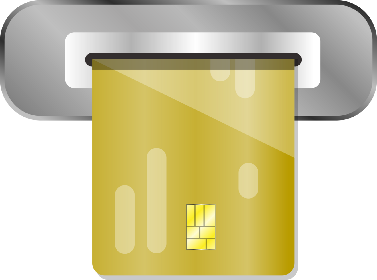 Credit card, ATM business icon for successful payment, cash withdrawal. png