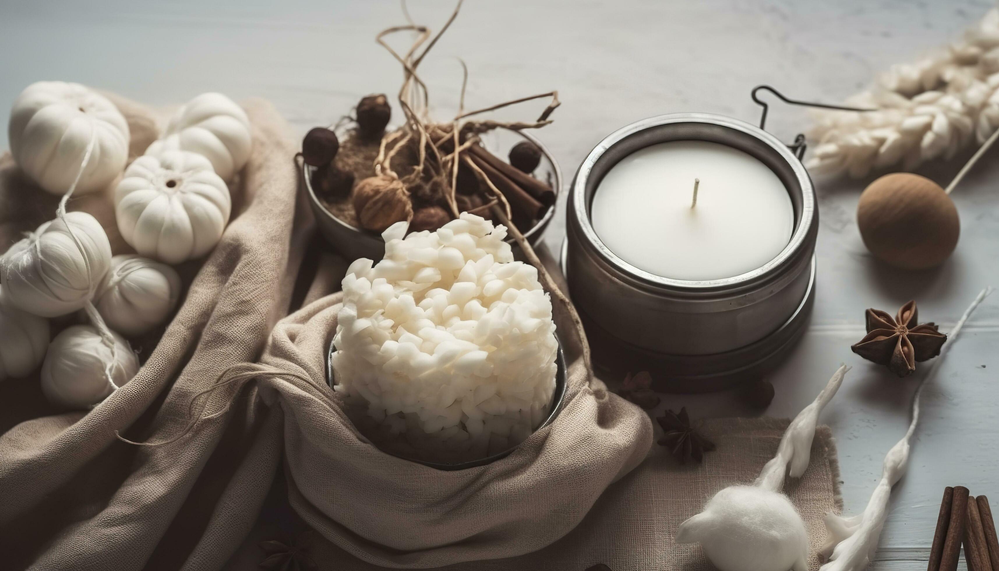 DIY Organic Soy Wax Candle Kit, DIY Craft Kit, Gifts