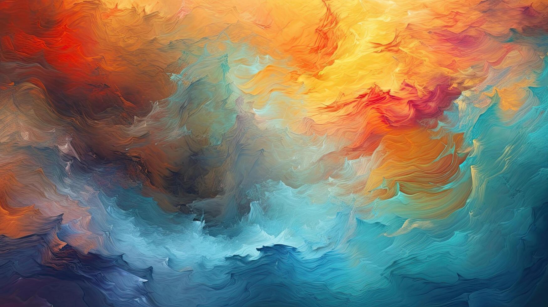 Abstract colorful oil painting background. Illustration photo