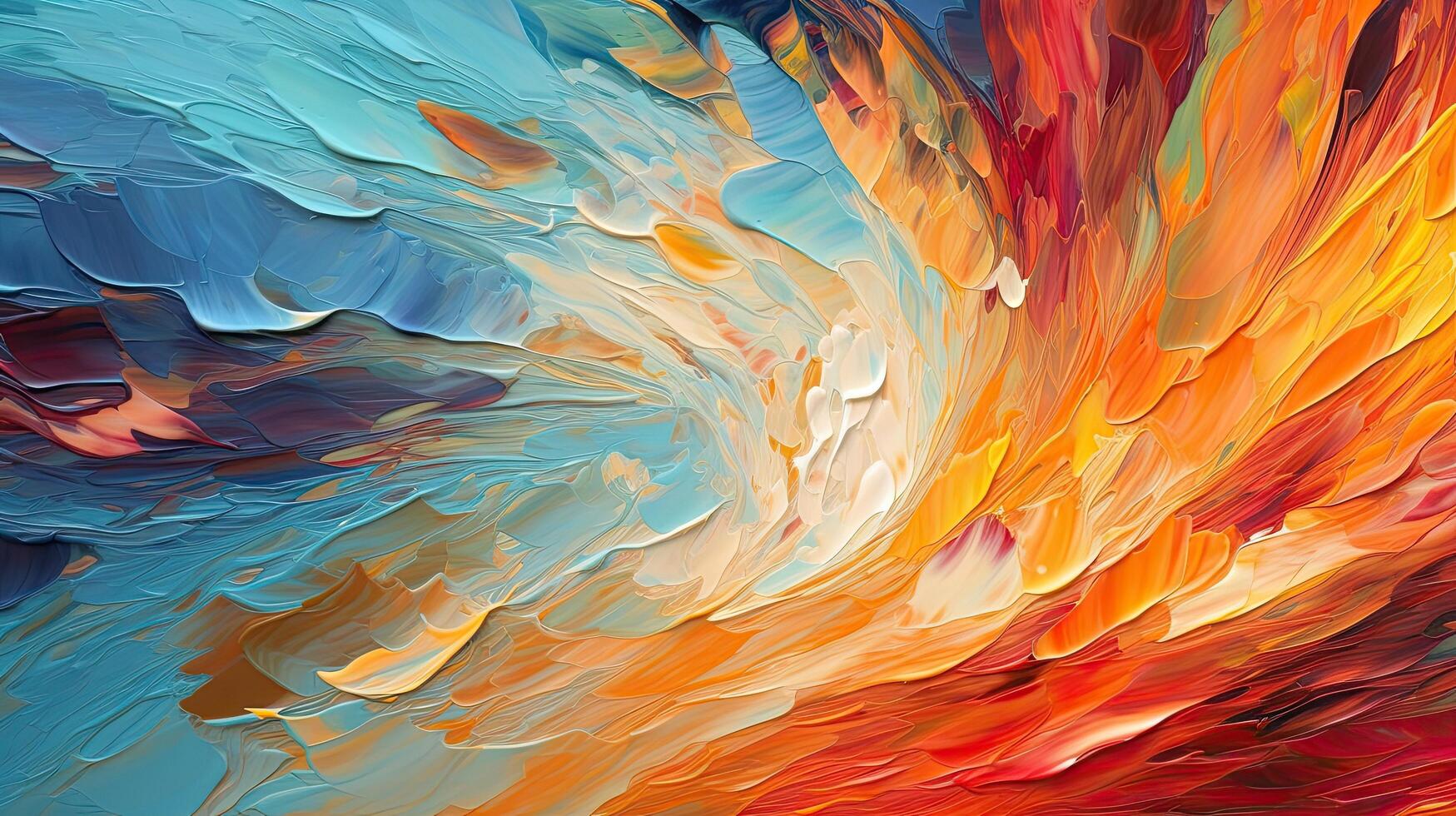 Abstract colorful oil painting background. Illustration photo