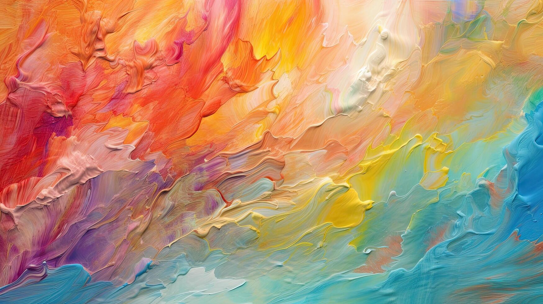 Abstract colorful oil painting background. Illustration photo