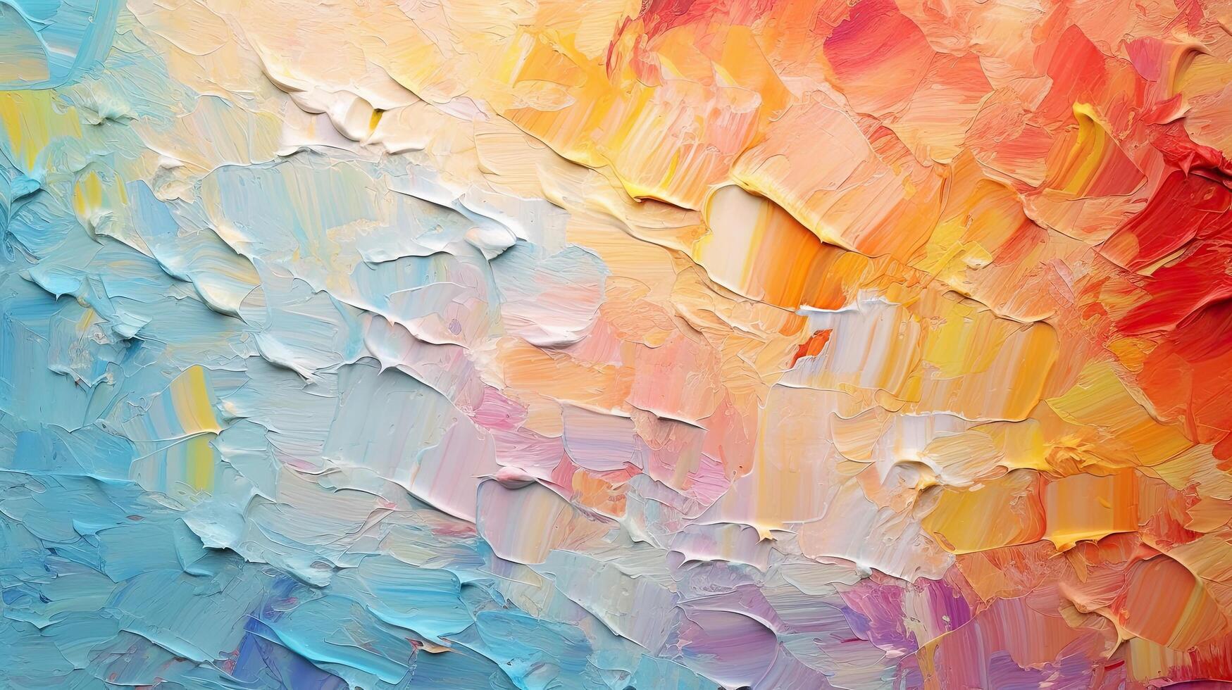 Abstract colorful oil painting background. Illustration photo