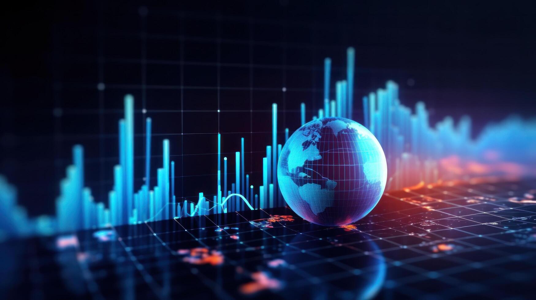 Global business background. Illustration photo