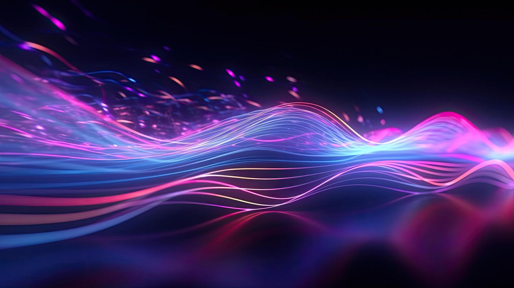 Abstract futuristic wave background. Illustration photo