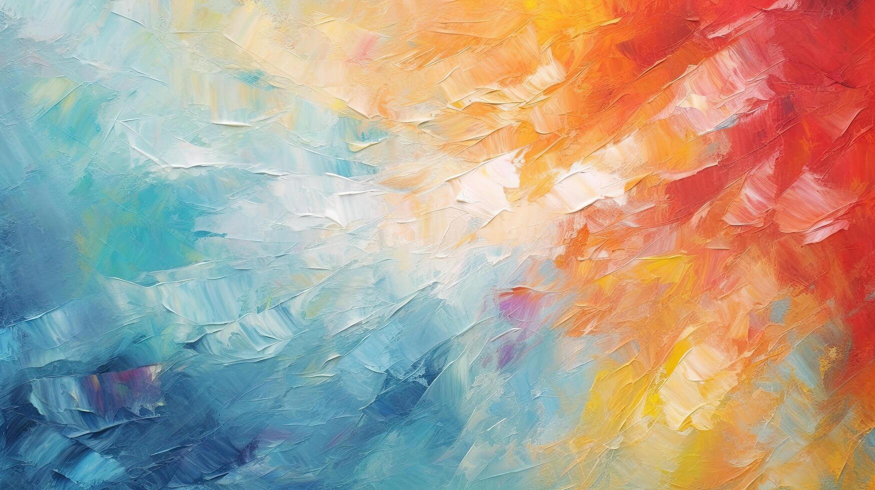 Abstract colorful oil painting background. Illustration photo