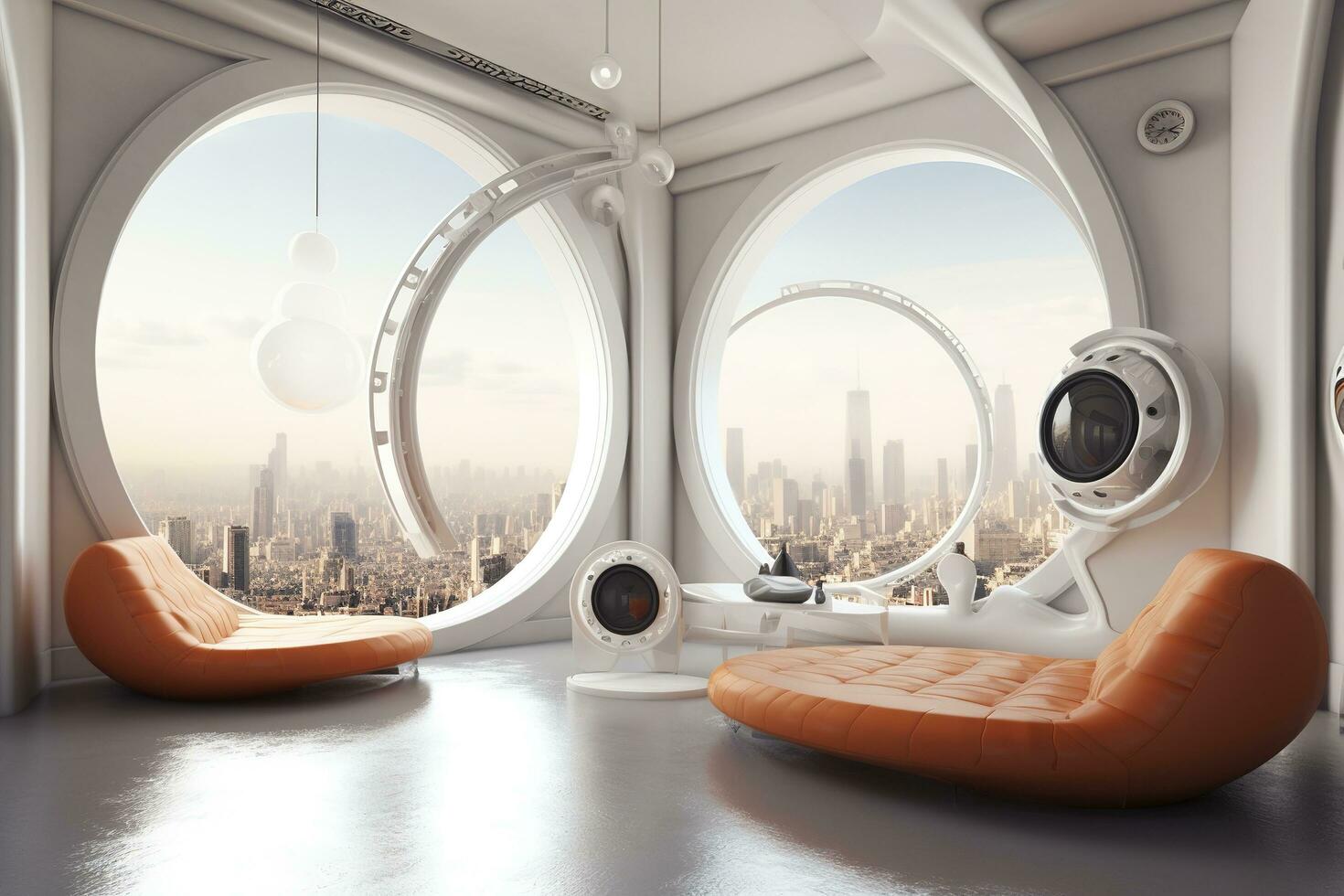 Concept Art Illustration Of Sci Fi Futuristic Interior Of Space Station Concept Art Illustration Of Sci Fi Futuristic Interior Of Space Station