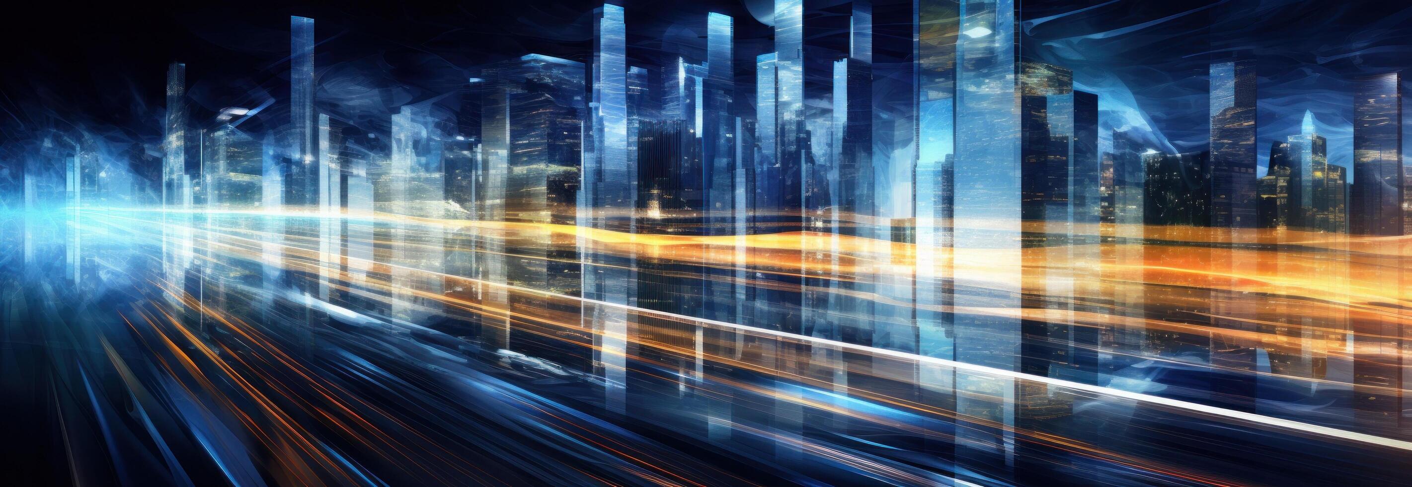 Movement and activity merging together in a striking way. Illustration photo