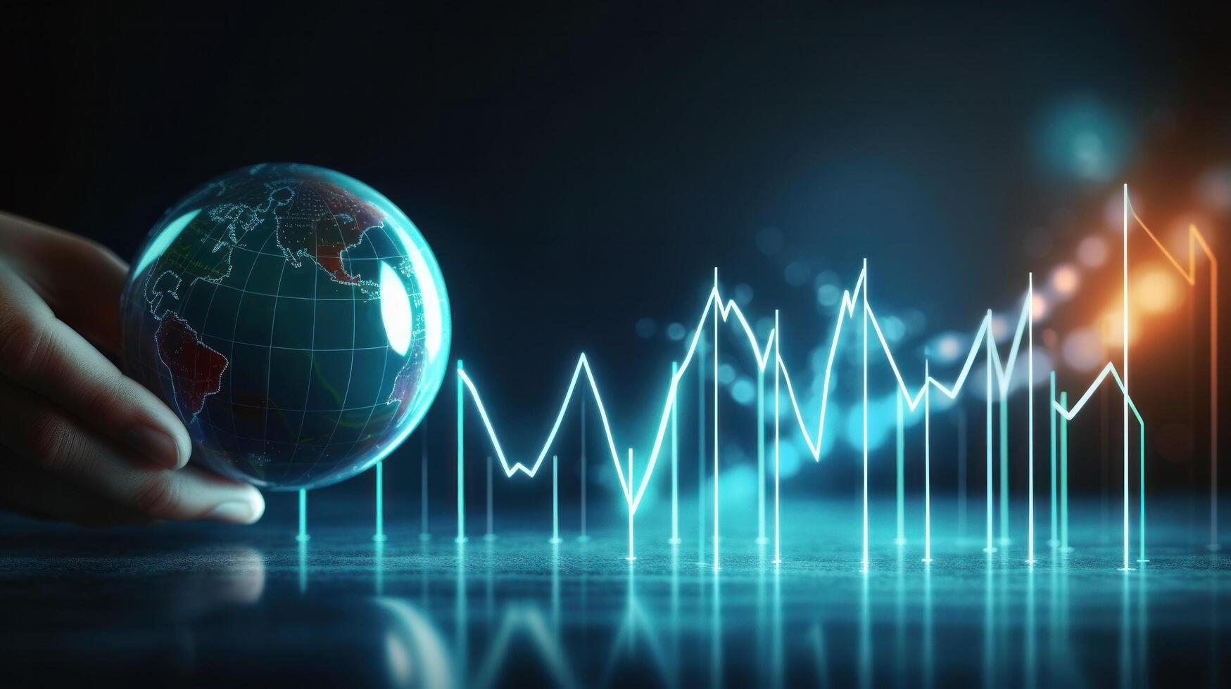 Global business background. Illustration photo