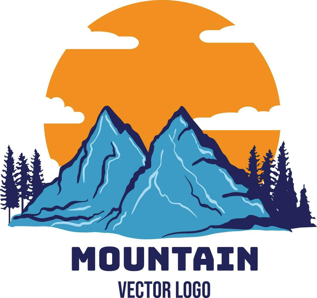 montaña vector logo ilustraciones