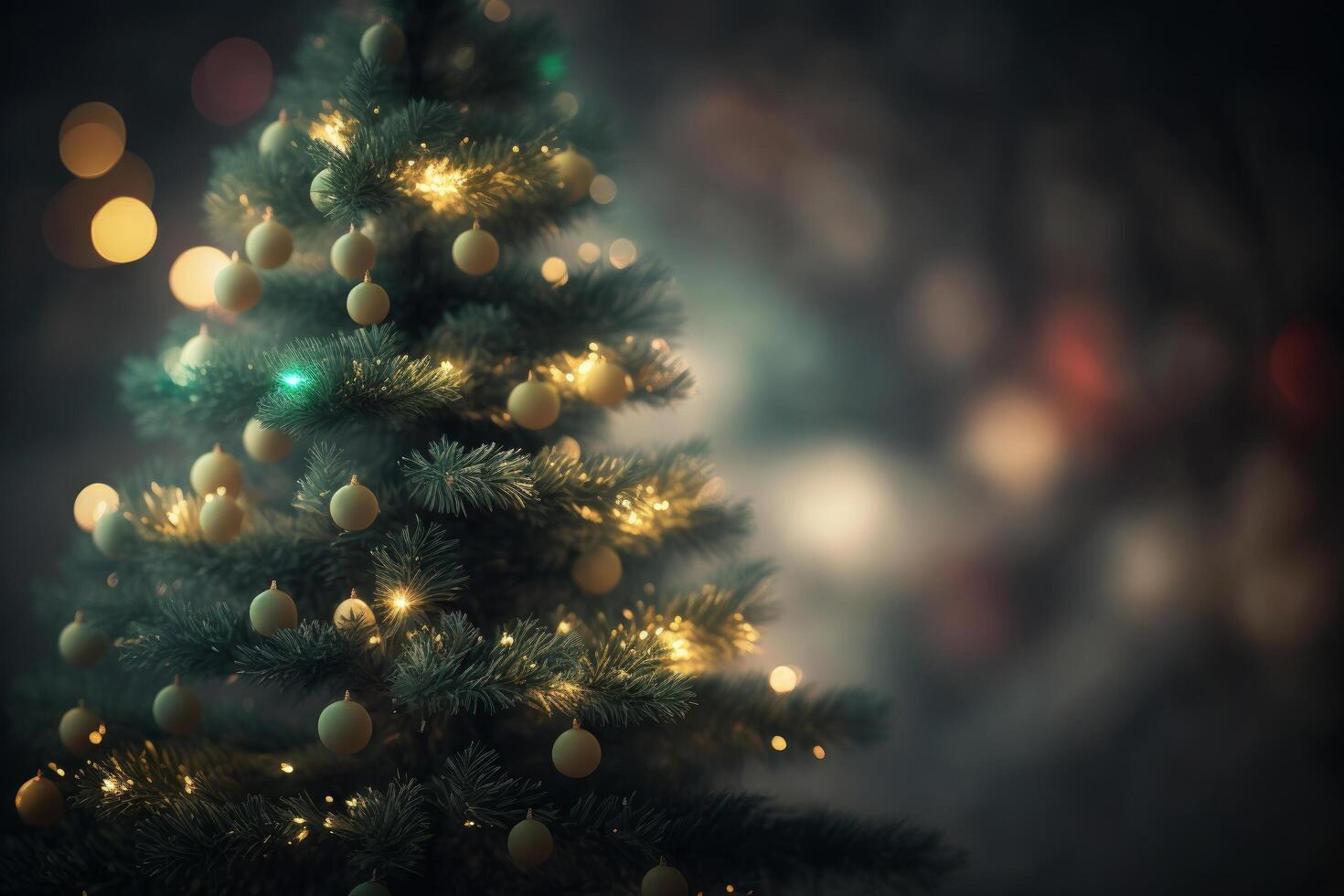 Christmas tree background. Illustration photo