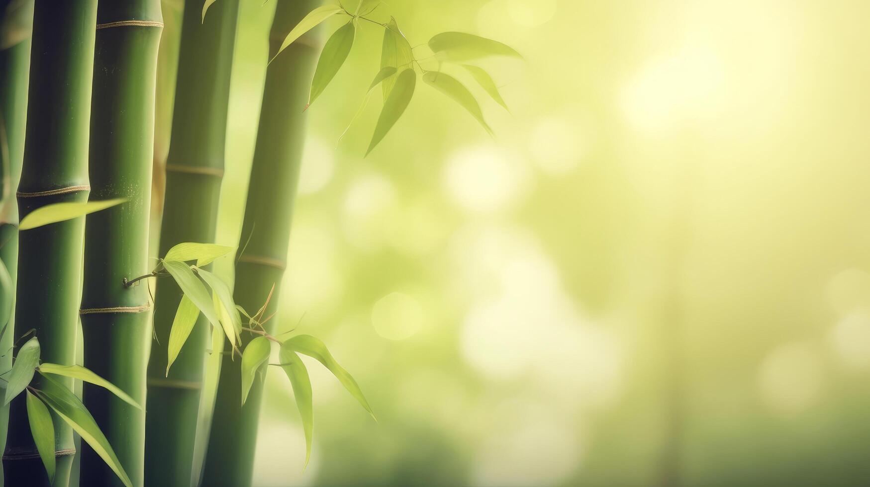 Natural background with bamboo. Illustration photo