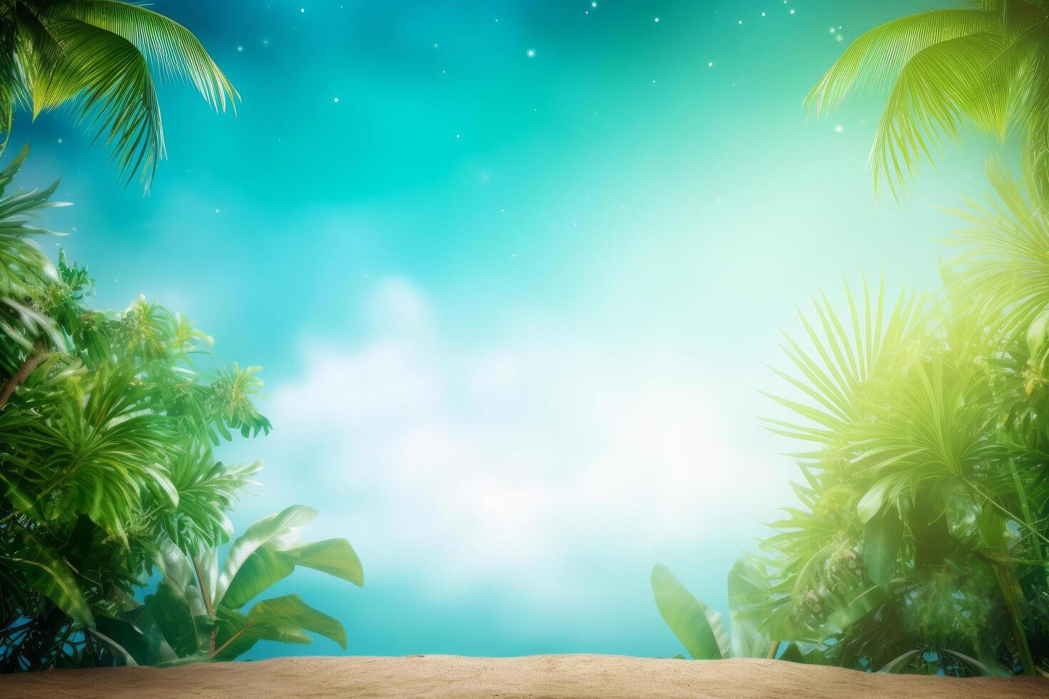 Summer tropical background. Illustration photo