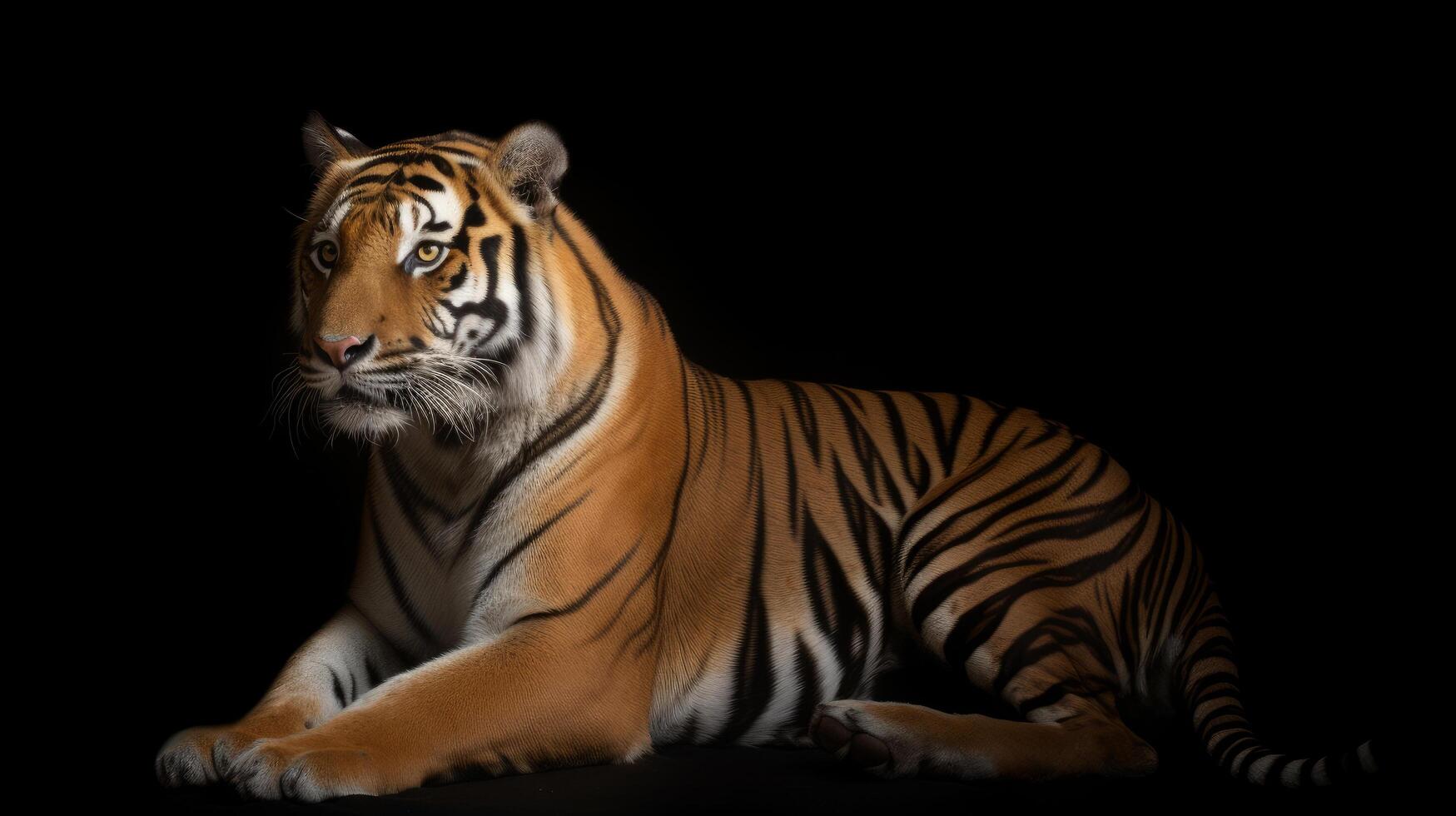 Bengal tiger. Illustration photo