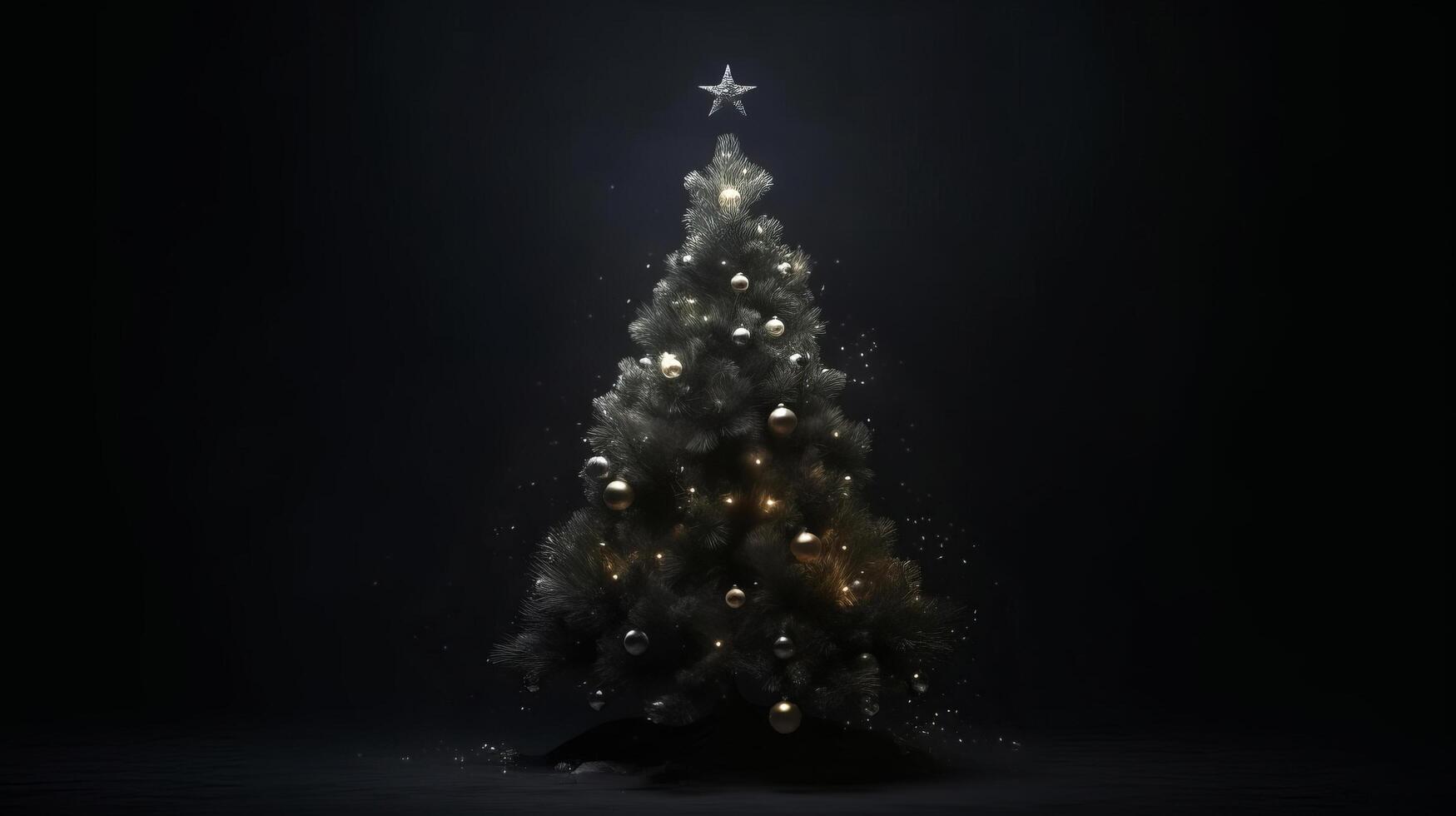 Christmas tree background. Illustration photo