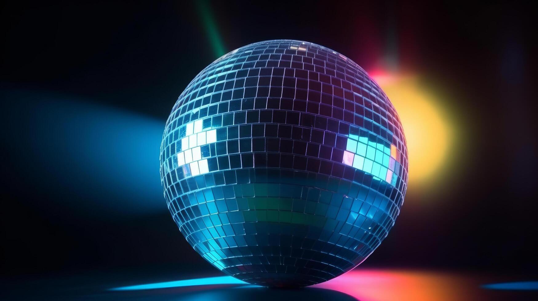 Disco ball background. Illustration photo