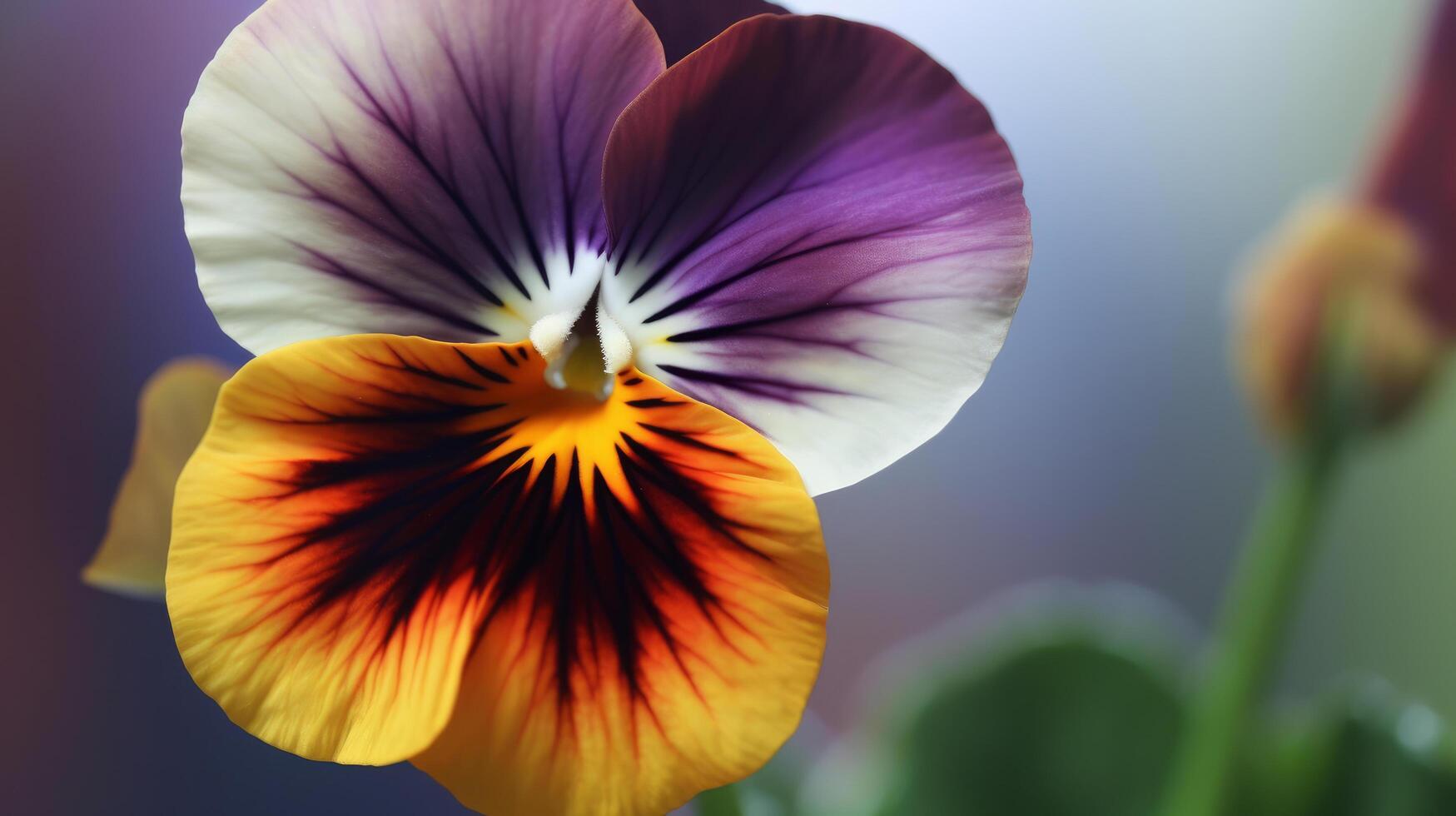 Pansy flower. Illustration photo