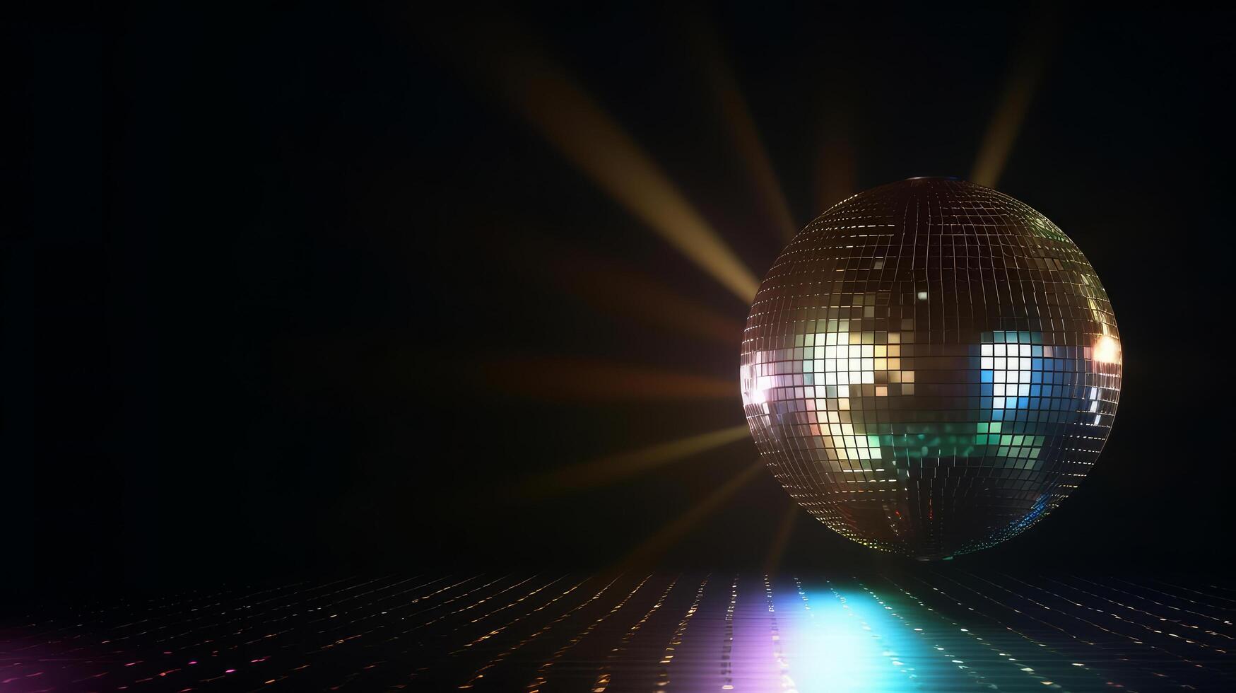 Disco ball background. Illustration photo