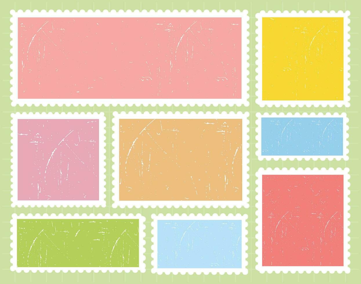 stamp pastel kawaii cute vector collection