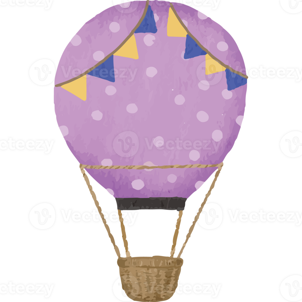 Hot Air Balloons Clip art Element Transparent Background png