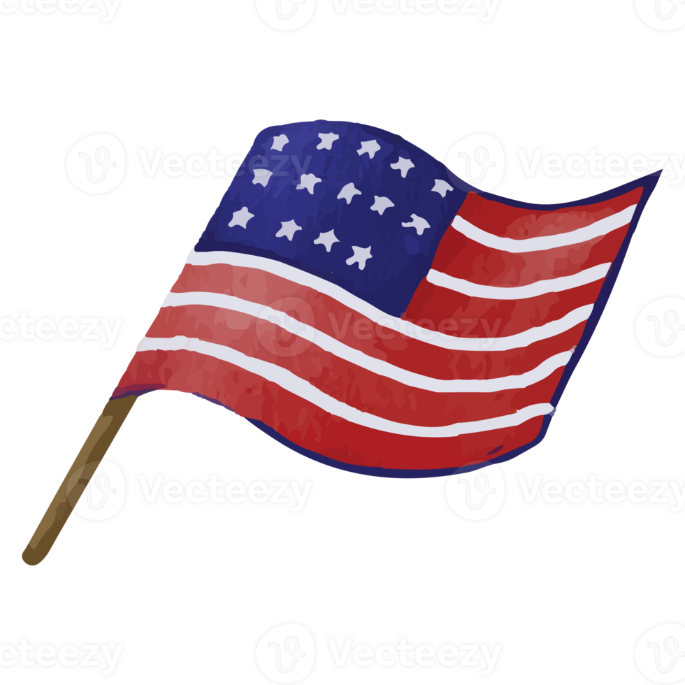 Independence Day American Flag 4th July png