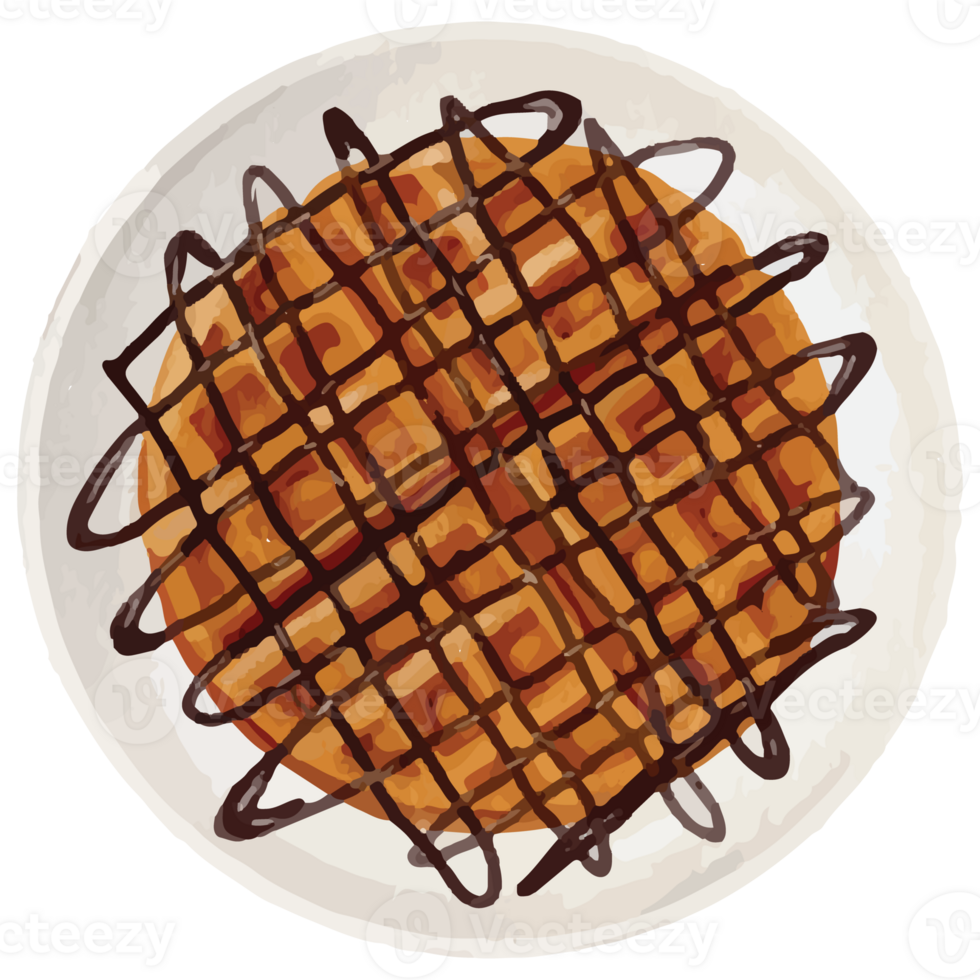 Waffle Pancake Clip art Element Transparent Background png