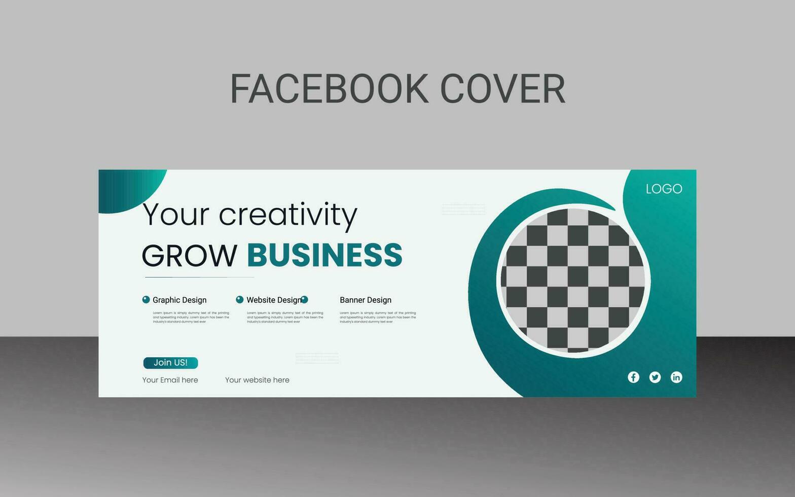 business face book cover vector