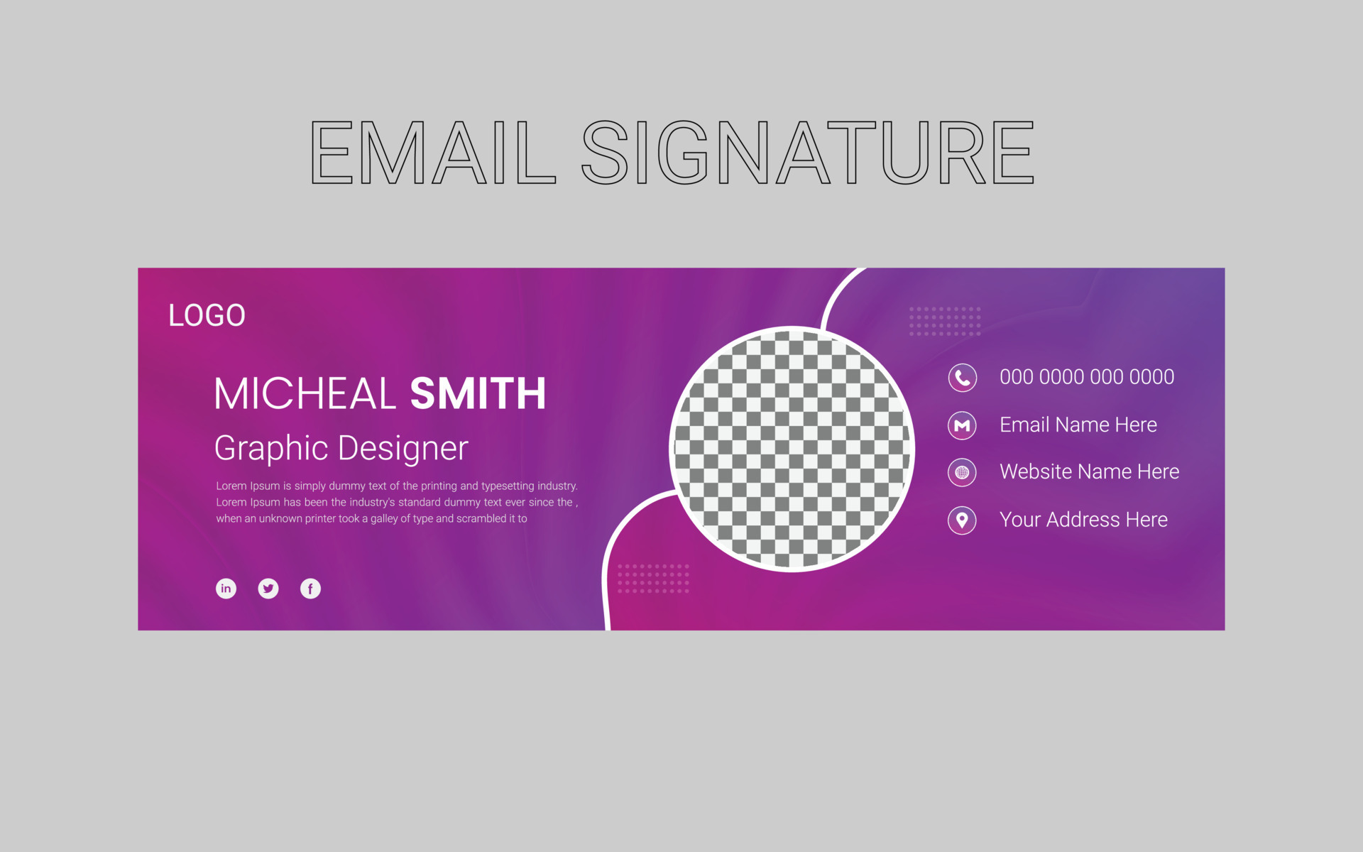 email signature design 24400774 Vector Art at Vecteezy