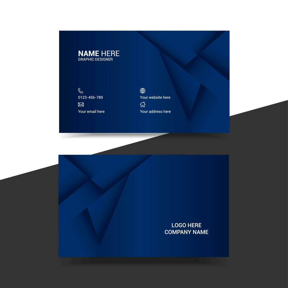 Creative business card template vector