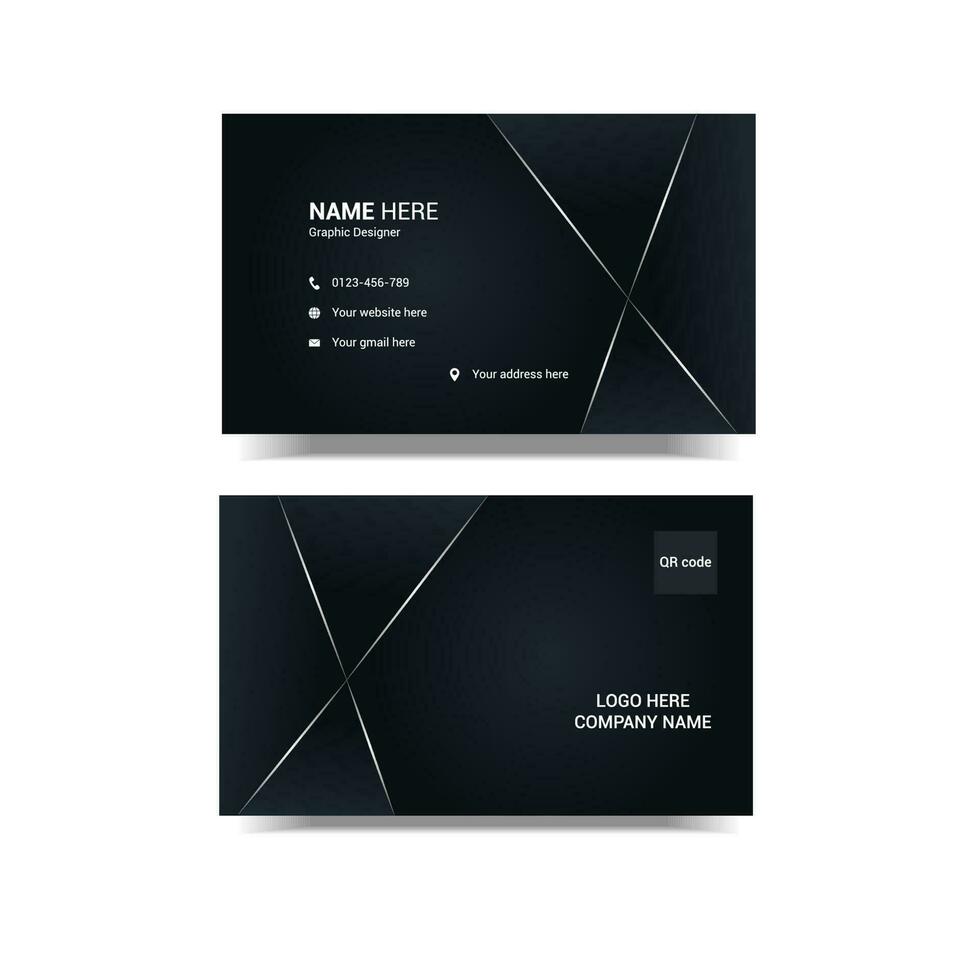 Creative business card template design vector