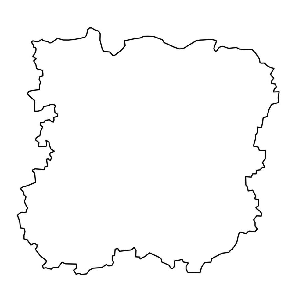 Siauliai county map, administrative division of Lithuania. Vector illustration.