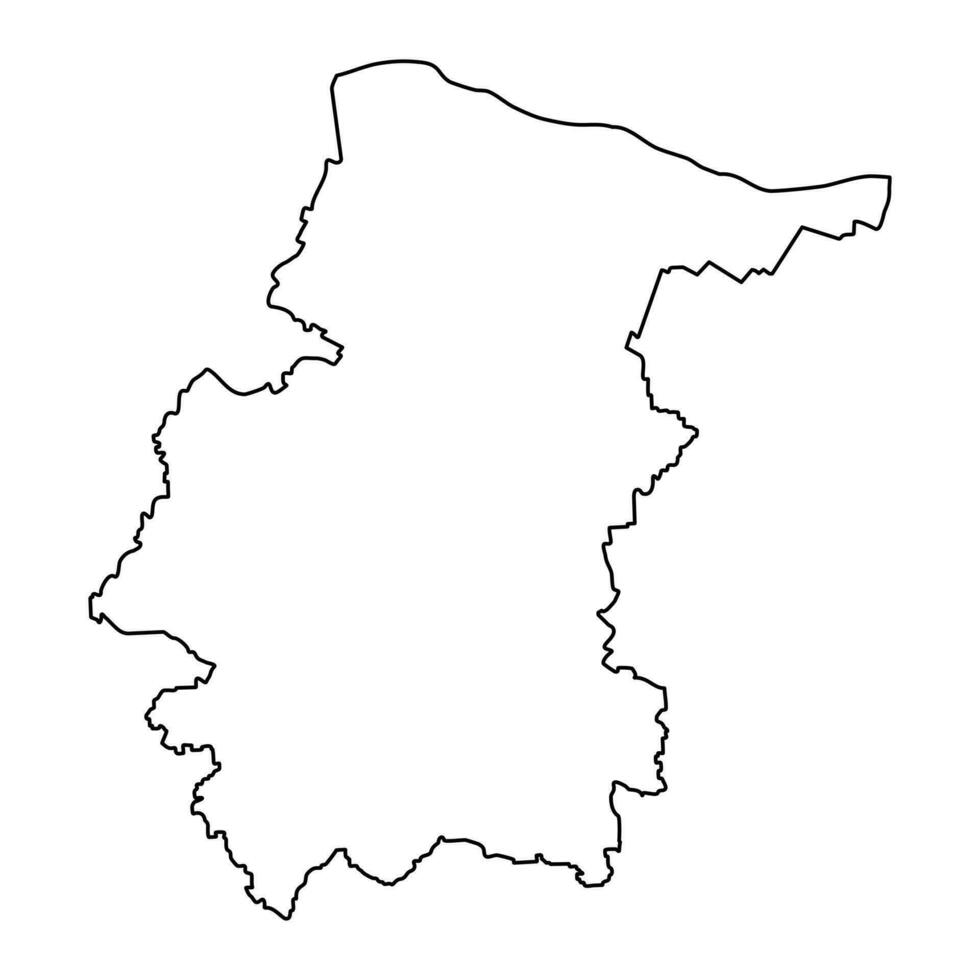 Vratsa Province map, province of Bulgaria. Vector illustration.