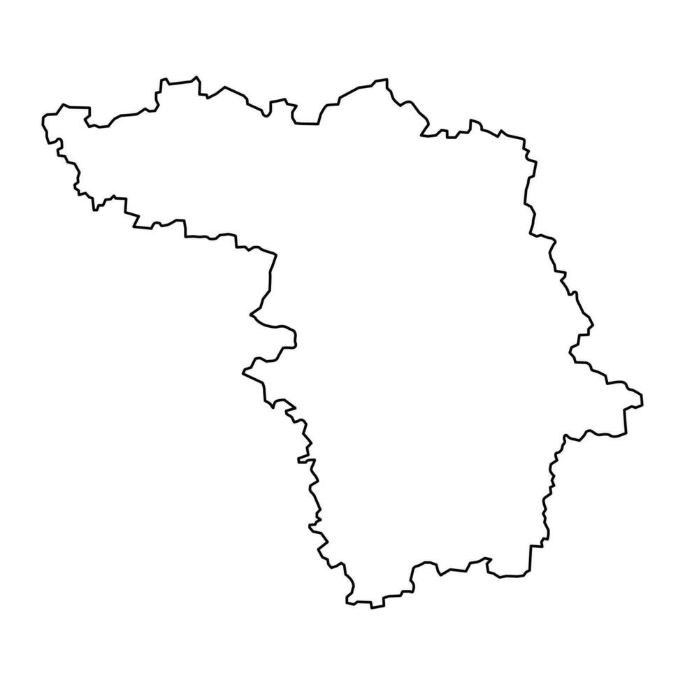 Kaunas county map, administrative division of Lithuania. Vector illustration.