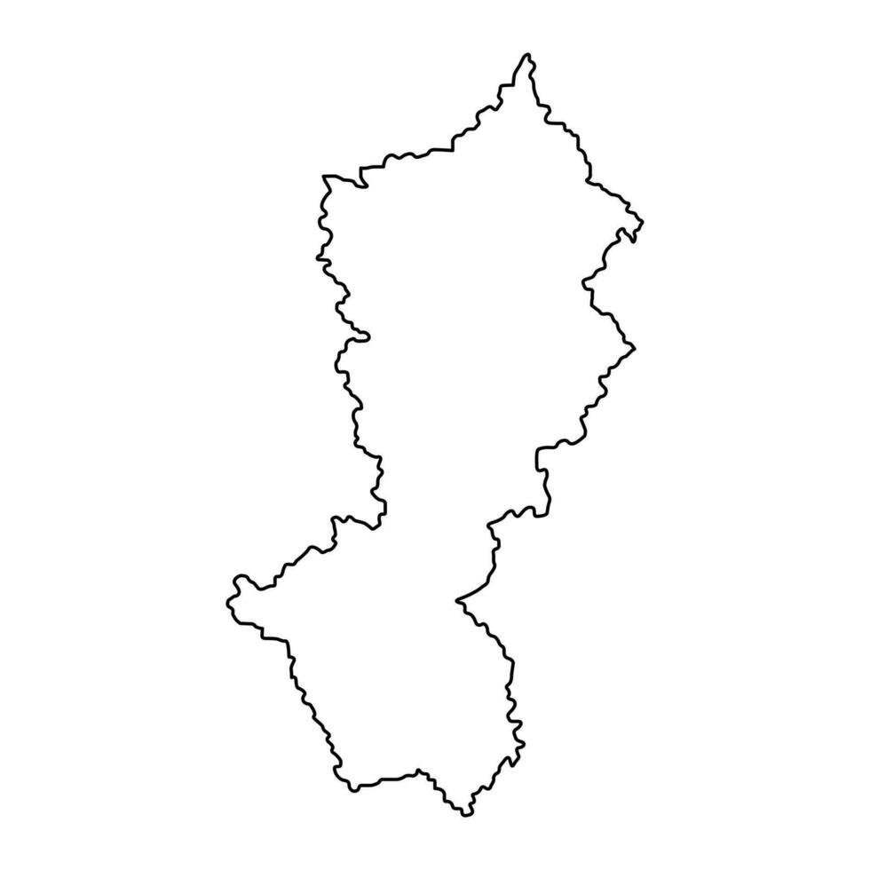 Moravica district map, administrative district of Serbia. Vector illustration.