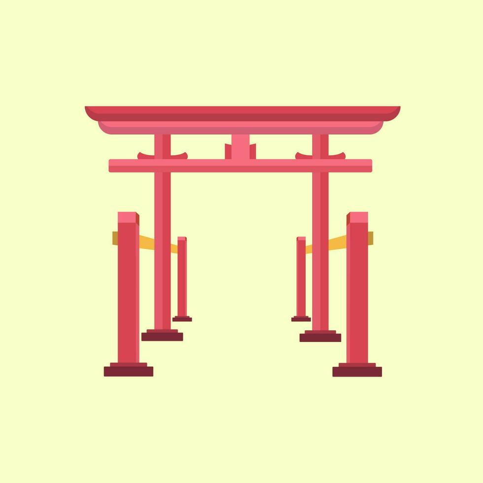 Tori Gate Japan vector