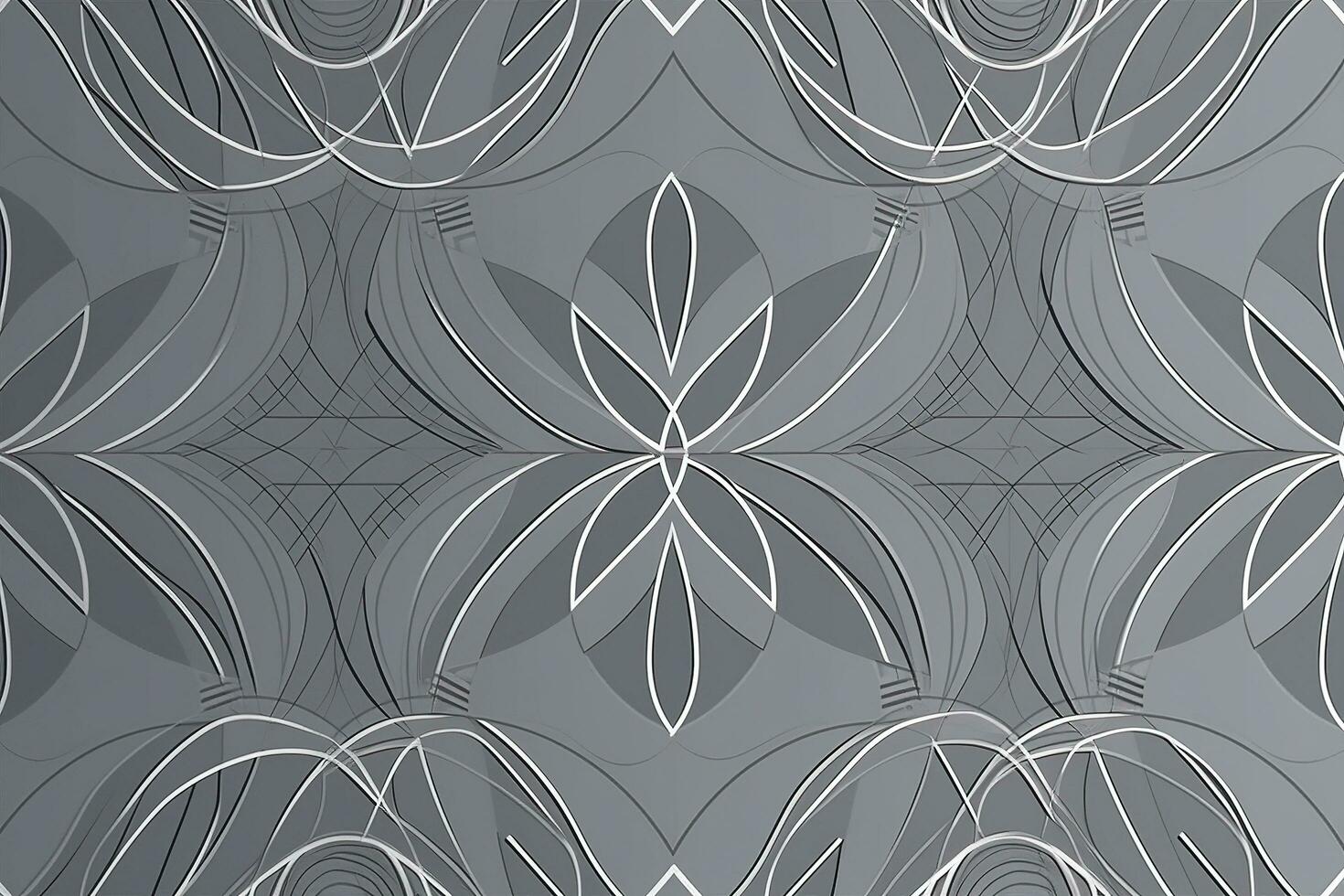 Gray geometric art pattern. Line art for creative design of posters, cards, wallpapers, banners, websites, prints etc. Works of modern art, generate ai photo