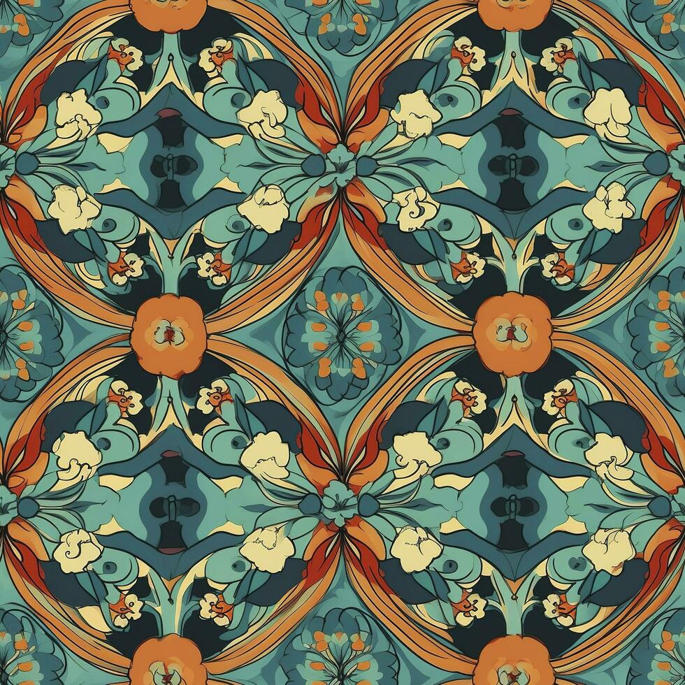 specify Pattern Painting,  abstract watercolor patterns, and seamless patterns. Modern stylish abstract texture. Seamless pattern with hand drawn, generate ai photo