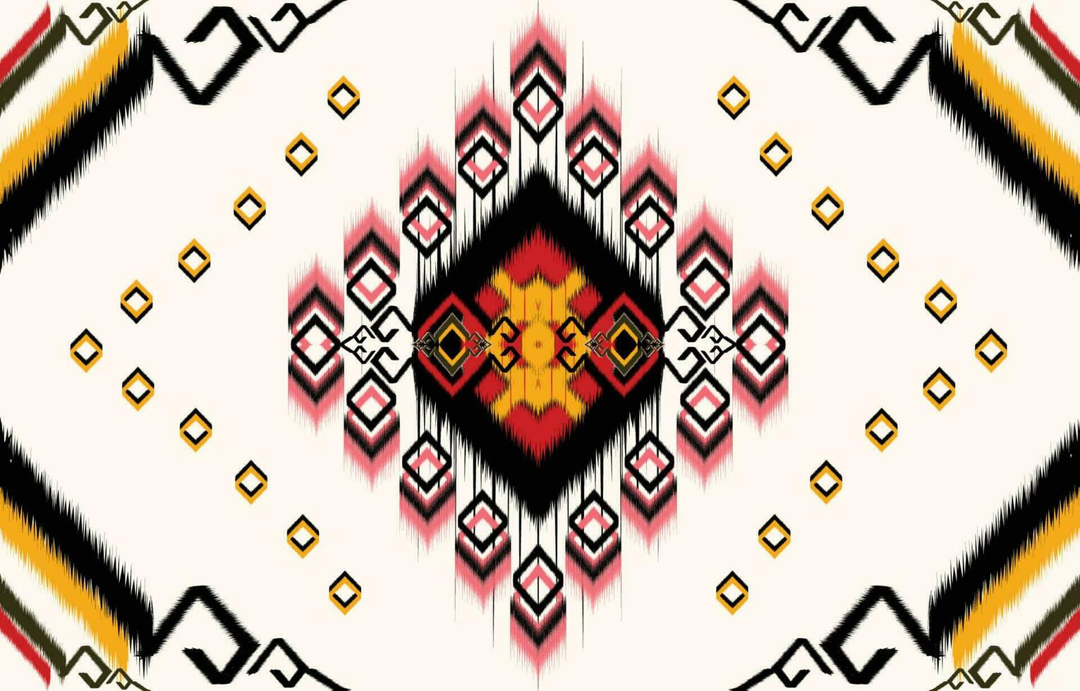 Ikat paisley. Eethnic pattern oriental African American Indonesia, Asia, Aztec motif textile and bohemian.design for background, wallpaper,carpet print, fabric, batik .vector ikat pattern. vector