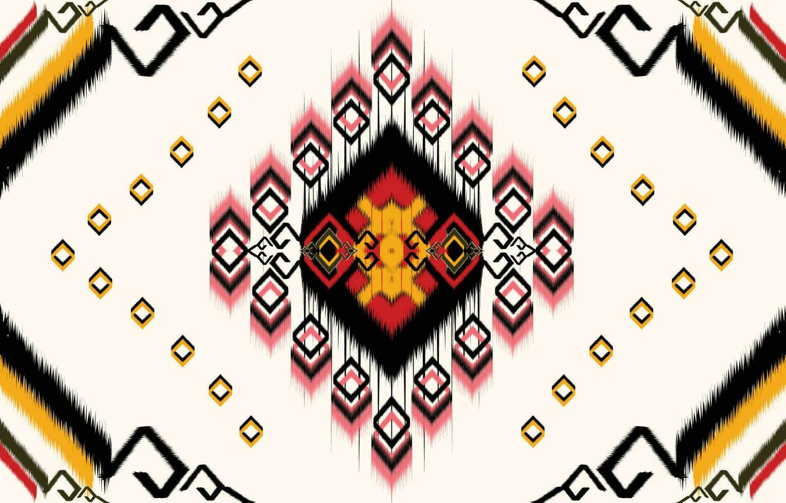 ikat cachemir. étnico modelo oriental africano americano Indonesia, Asia, azteca motivo textil y bohemio.diseño para fondo, papel tapiz, alfombra imprimir, tela, batik .vector ikat modelo. vector