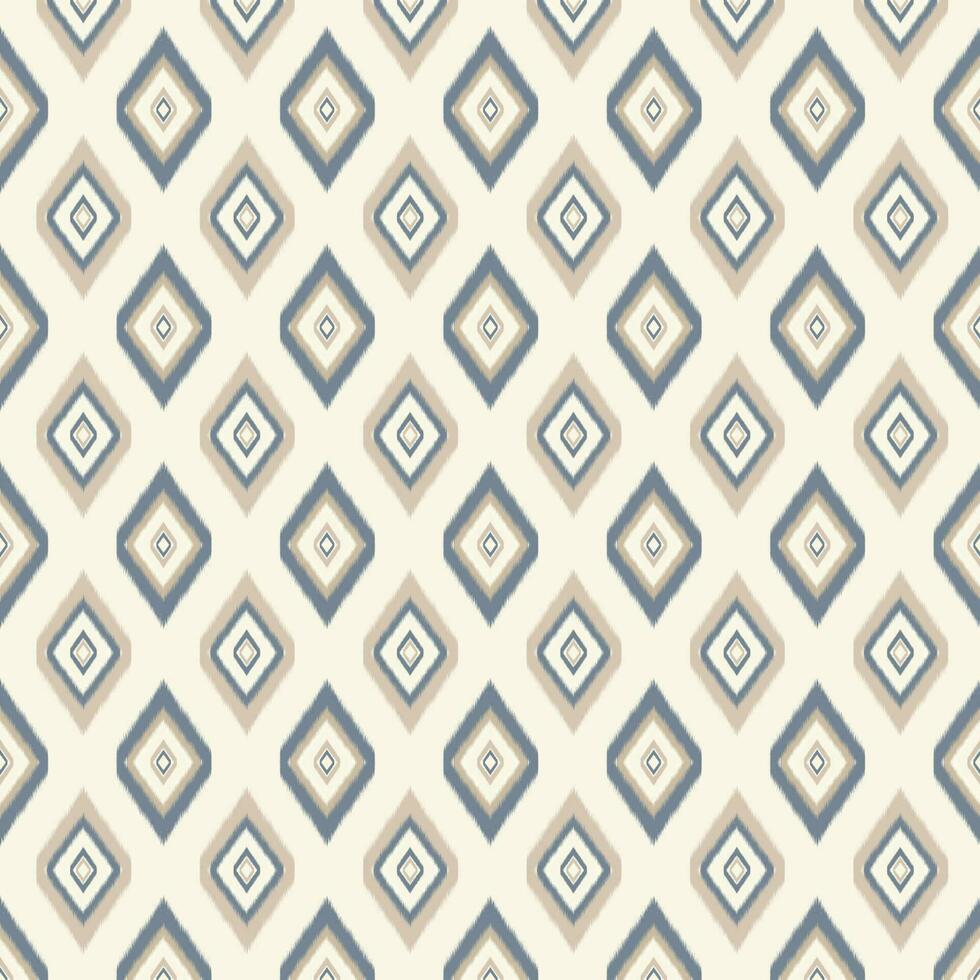 Ikat paisley. Eethnic pattern oriental African American Indonesia, Asia, Aztec motif textile and bohemian.design for background, wallpaper,carpet print, fabric, batik .vector ikat pattern. vector