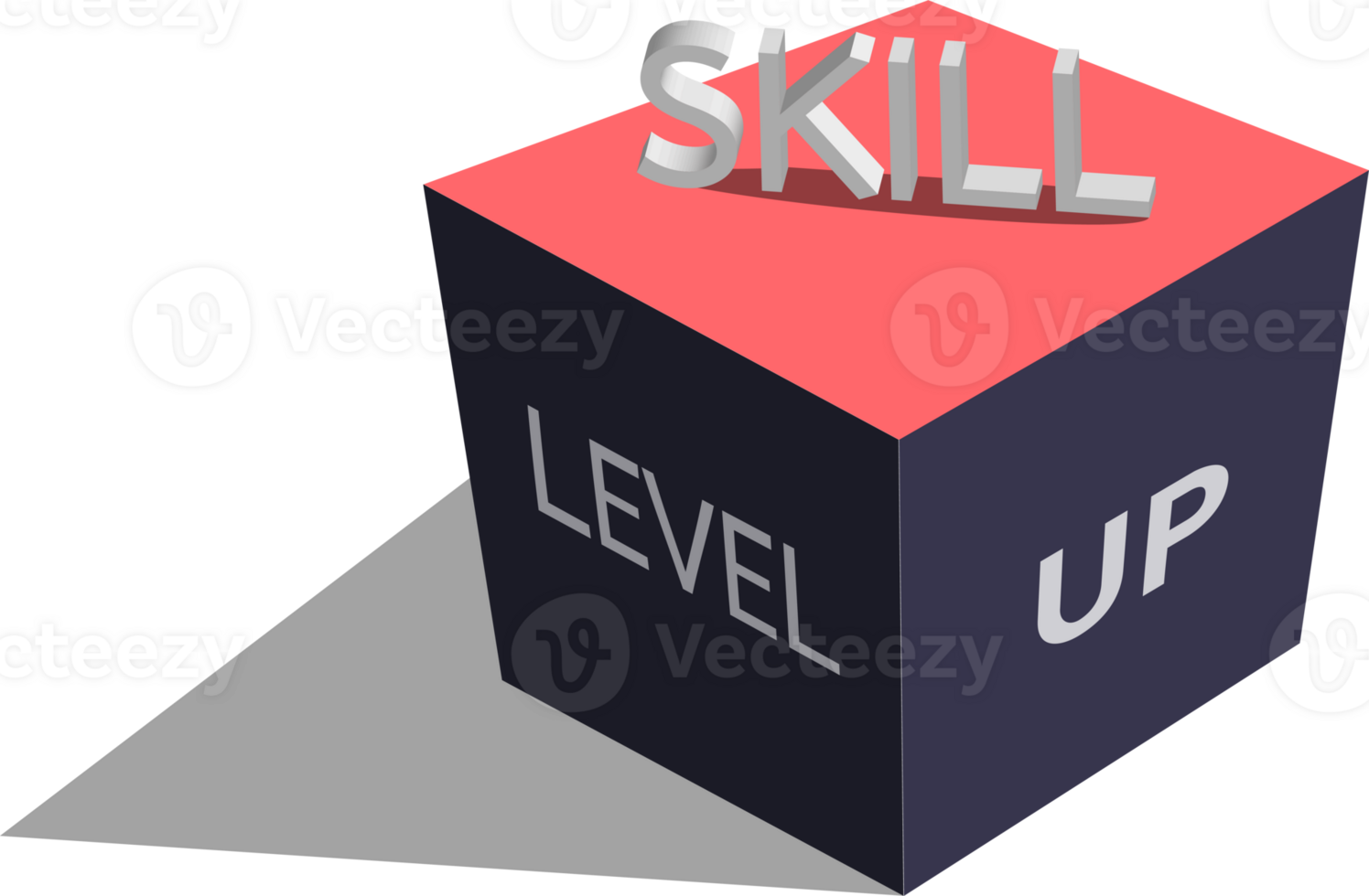 3D rectangular box meaning about Increasing skills in various fields. png