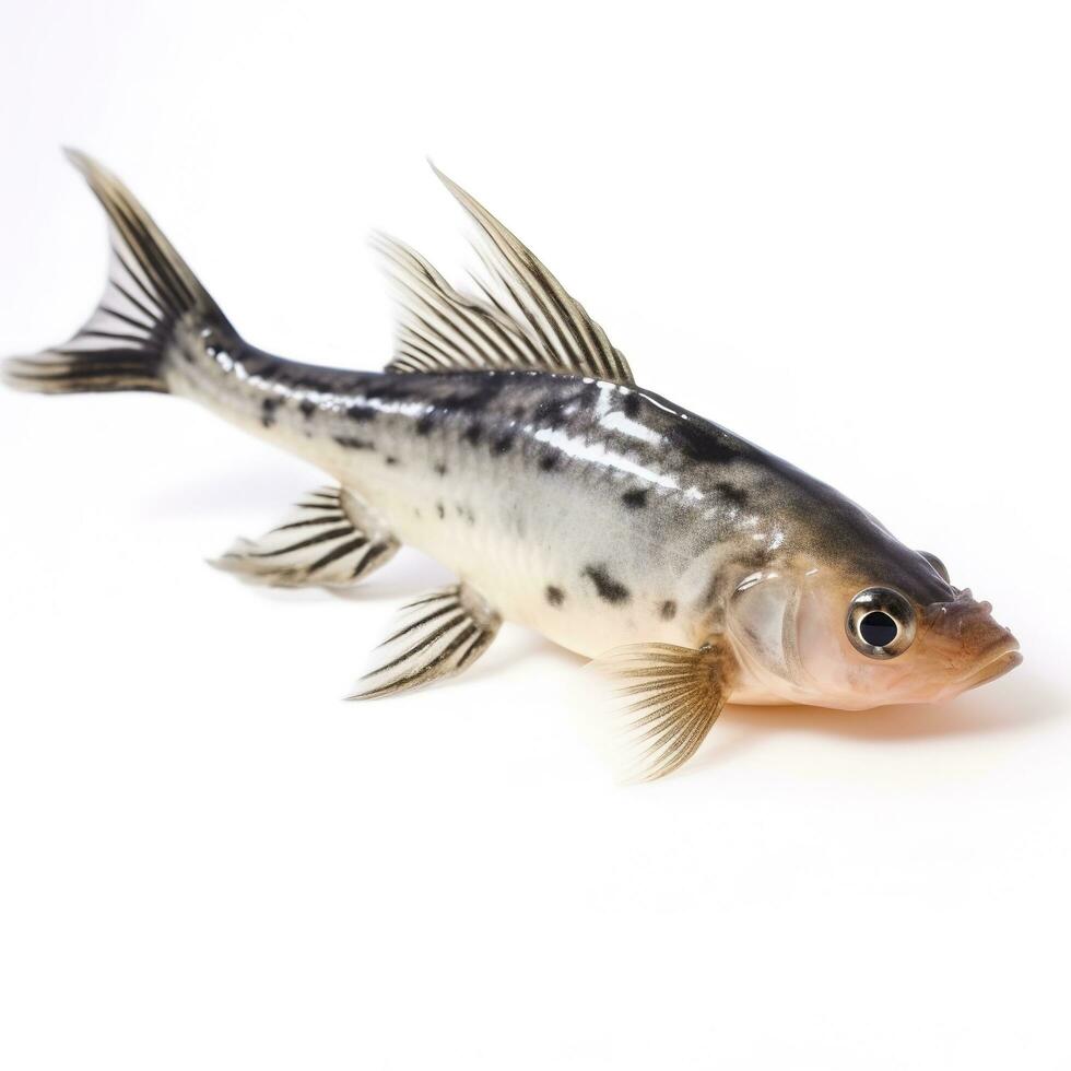 Corydoras catfish isolated on white background, generate ai photo