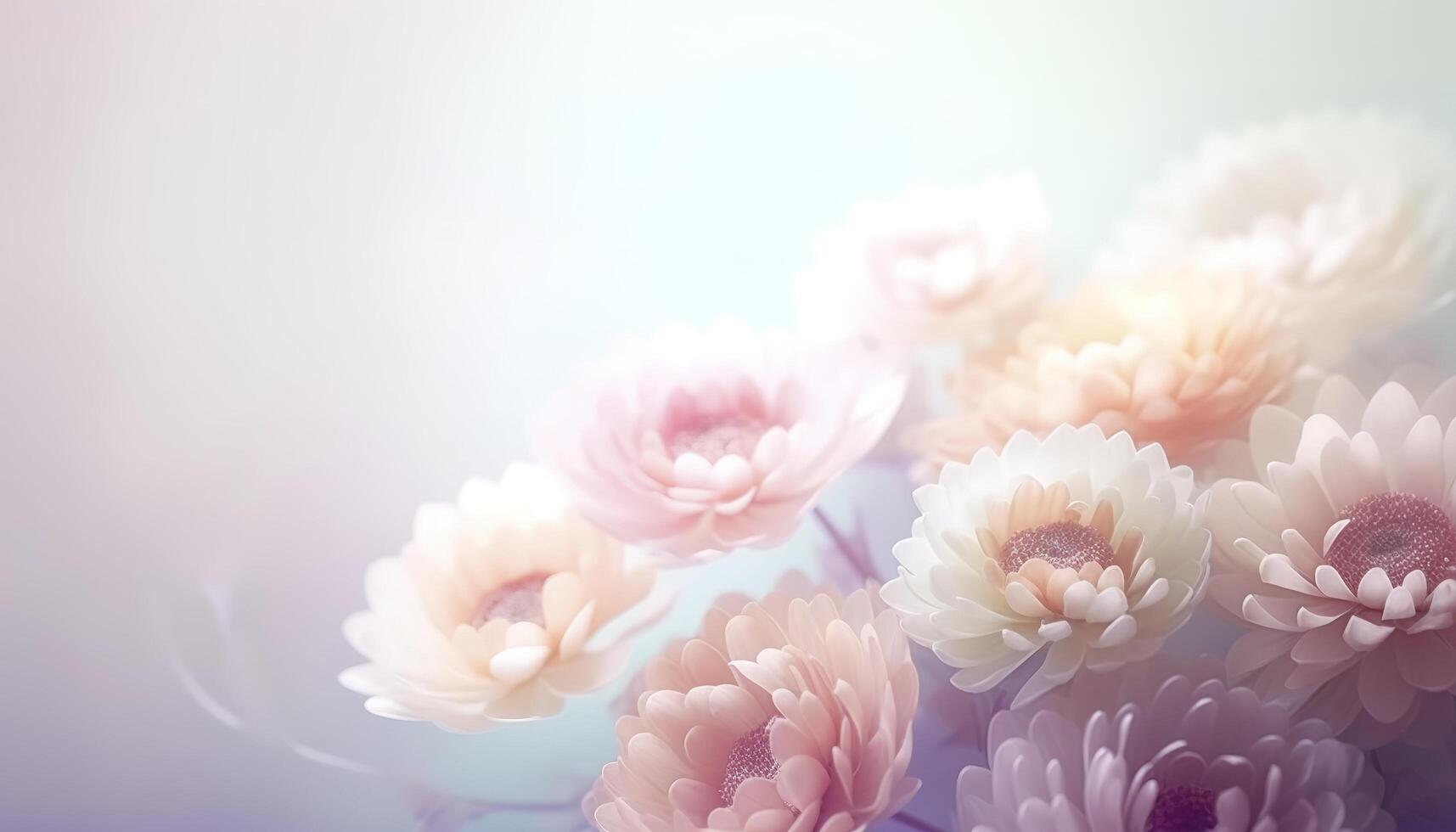 Soft dreamy sweet flower for love romance background, photo