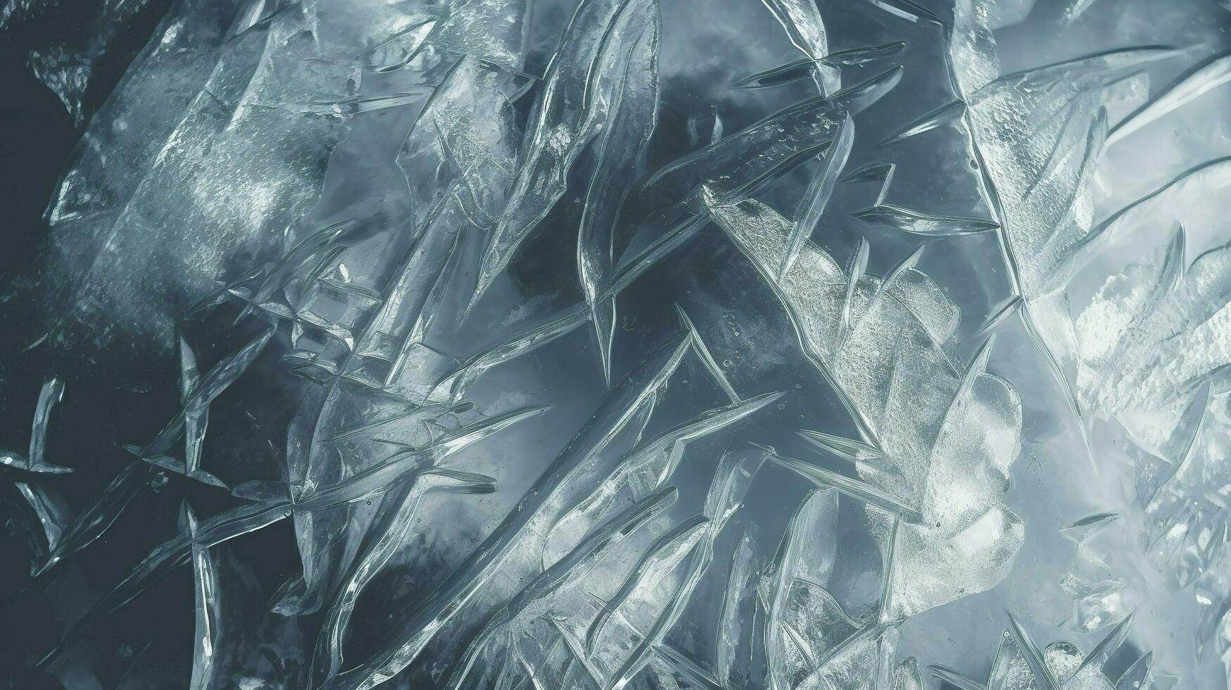 Frozen ice texture background wallpaper toned, generate ai photo
