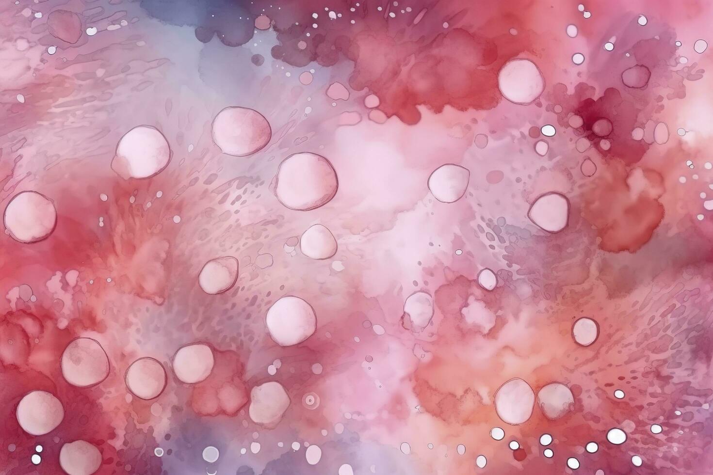 Red pink pastel, splash hand painted watercolor abstract , generate ai photo