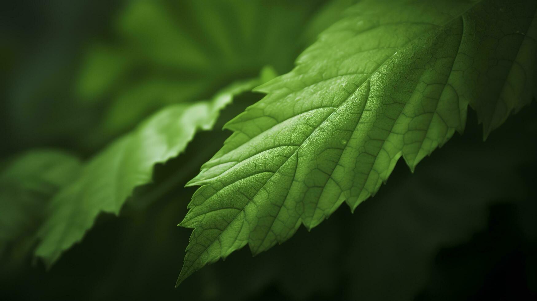 Environment Earth Day In Natural green leaves and plants used as spring background cover page greenery environment ecology wallpaper, concept eco earth day. Saving the environment, generate ai photo