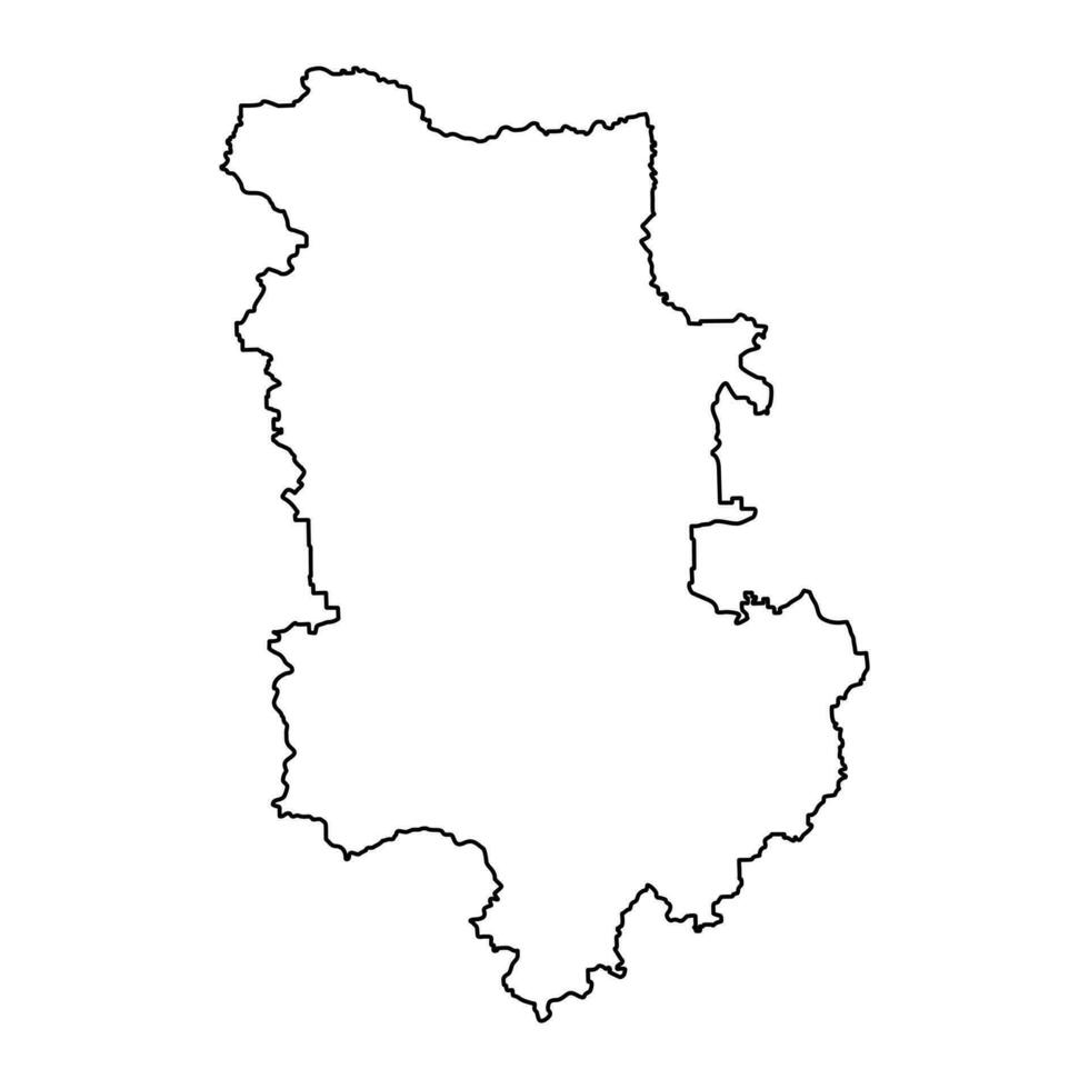 Plovdiv Province map, province of Bulgaria. Vector illustration.